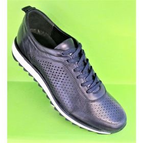 Bags Shoes HTC2023-012 Lacivert Erkek Deri Spor Ayakkabı