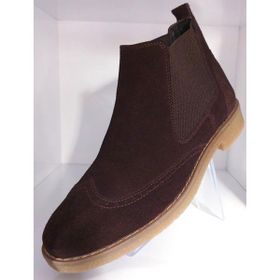 Bags Shoes HTC2023K-008 Kahve Süet Deri Termo Taban Çiftyüz Erkek Bot