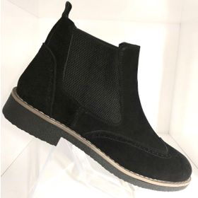Bags Shoes HTC2023K-008 Siyah Süet Deri Termo Taban Çiftyüz Erkek Bot