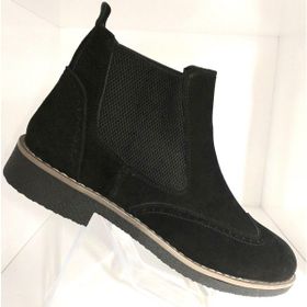 Bags Shoes HTC2023K-008 Siyah Süet Deri Termo Taban Çiftyüz Erkek Bot