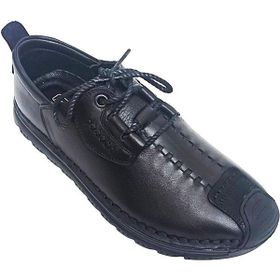 Bags Shoes James Franco JF-9860 Deri El Saraç Dikişli Ultra Comfort Esnek Taban Siyah Erkek Günlük Ayakkabı