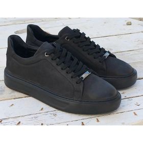 Bags Shoes Marco Rossi 20543-1 Deri Siyah Nubuk Erkek Günlük Ayakkabı
