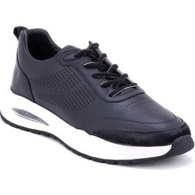 Bags Shoes Marcomen 19027 Deri Taban Siyah Erkek Günlük Ayakkabı