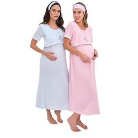 BAHA 4325 MAVİ L YARIM KOL LOHUSA GECELİK