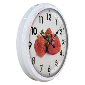 Bahat Beyaz Metal Çerçeveli Salon Ofis Otel 52 cm A46 Duvar Saati