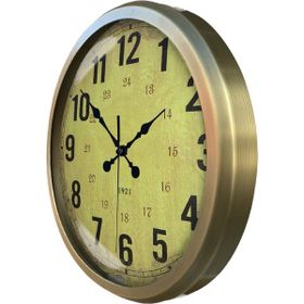 Bahat Eskitme Metal Çerçeveli Salon Ofis Otel 52 cm A29 Duvar Saati
