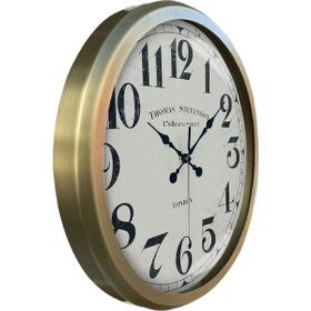 Bahat Eskitme Metal Çerçeveli Salon Ofis Otel 52 cm A40 Duvar Saati