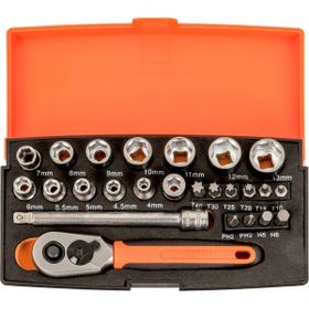 Bahco 25 Parça SL25 1/4 Lokma Takımı