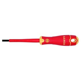 Bahco 5.5x125 VDE 1000 Volt Fit Serisi İzoleli Düz Tornavida