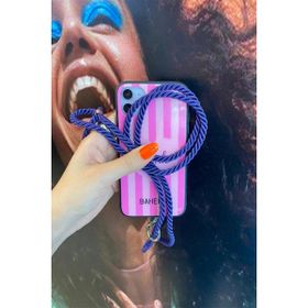 Bahels Tüm Kılıflara Uyumlu Mor Trend Telefon Boyun Askısı Charmı