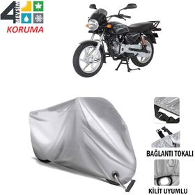 Bajaj Boxer Siyah Arka Çanta Uyumsuz Ultra Kalın Su Geçirmez Motor Brandası