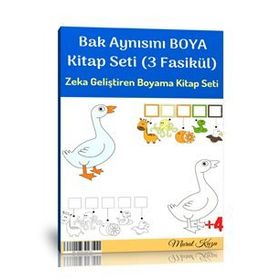 Bak Aynısını Boya Kitap Seti 3 Fasikül Kitap