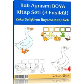 Bak Aynısını Boya Kitap Seti 3 Fasikül Kitap