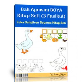 Bak Aynısını Boya Kitap Seti 3 Fasikül Kitap