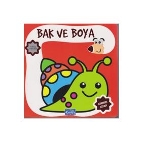 Bak ve Boya Türkçe İngilizce Kırmızı Kitap Kollektif Parıltı Yayıncılık