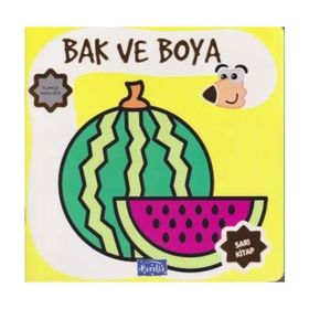 Bak ve Boya Türkçe İngilizce Sarı Kitap Kollektif Parıltı Yayıncılık