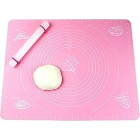 Baker Home Pembe Silikon 65x45 cm Hamur Açma Matı