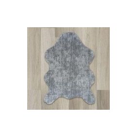 Balat Halı Kalın Açık Gri Peluş Yumuşak Post Halı 120x170