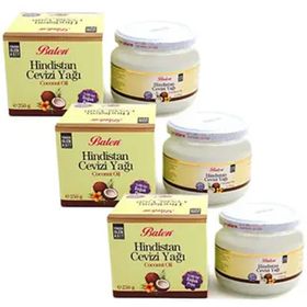 Balen 3x250 gr Soğuk Press Katı Hindistan Cevizi Yağı