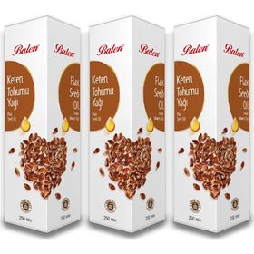 Balen 3x250 ml Doğal Keten Tohumu Yağı