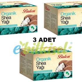Balen 3x50 ml Organik Shea Butter Karite Yağı
