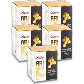 Balen Arı Sütü Bal Polen 12000 mg 5x230 gr Karışım