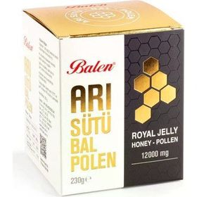 Balen Arı Sütü Bal Polen 12000 Mgr 230 gr