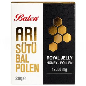 Balen Arı Sütü Bal Polen 12000 Mgr 230 gr
