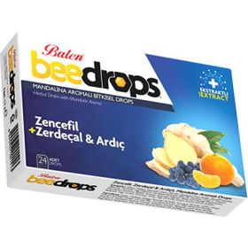 Balen Beedrops Zencefil Zerdeçal Ardıç Mandalina Aromalı 24 Pastil