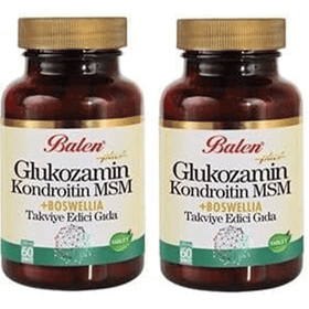 Balen Glukozamin Kondroitin MSM Boswellia 1200 mg 2x60 Tablet