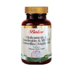 Balen Glukozamin Kondroitin MSM Boswellia Akgünlük 60 Tablet