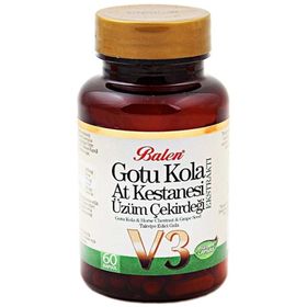 Balen Gotu Kola At Kestanesi Üzüm Çekirdeği İçeren 60 Kapsül