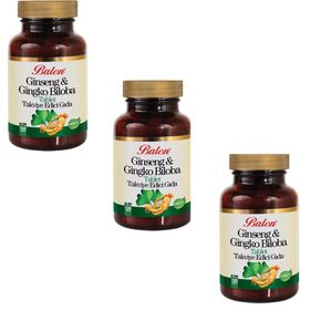 Balen Kırmızı Ginseng Ginkgo Biloba 720 mg 3x120 Tablet