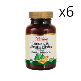 Balen Kırmızı Ginseng Ginkgo Biloba 720 mg 6x120 Tablet