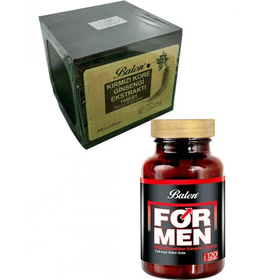 Balen Kırmızı Kore Ginsengi 120 Tablet + For Men 500 mg 120 Kapsül