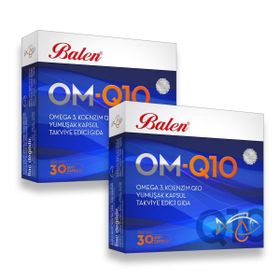 Balen Om-Q10 Omega-3 Koenzim Q10 2x30 Kapsül