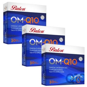 Balen Om-Q10 Omega-3 Koenzim Q10 3x30 Kapsül