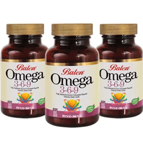 Balen Omega 3-6-9 Yağ Asitleri 3x60 Kapsül Balık Yağı