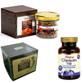 Balen Reishi Mantarı 200 Tablet + Çörek Otu Yağı 1380 mg 80 Kapsül + Kırmızı Kore Ginsengi Ekstraktı 120 Tablet