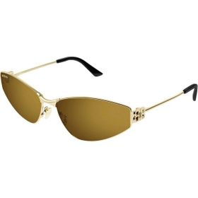 Balenciaga BB0335S 003 65-16 Altın Kahverengi Kadın Güneş Gözlüğü