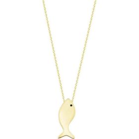 Balık 14K Gold Altın Kolye