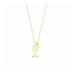 Balık 14K Gold Altın Kolye