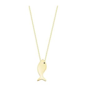 Balık 14K Gold Altın Kolye