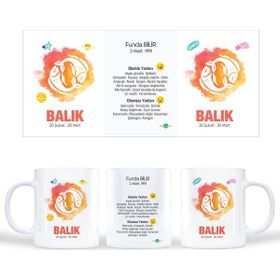 Balık Burcu Kupa Bardak