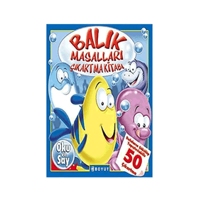 BALIK MASALLARI ÇIKARTMA KİTABI OKU VE SAY - 50 ÇIKARTMA - KOLEKTIF