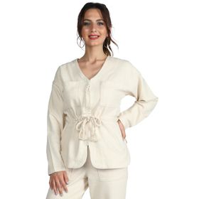 Balins Bej Gabardin Kadın Ceket