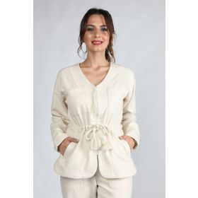 Balins Bej Gabardin Kadın Ceket