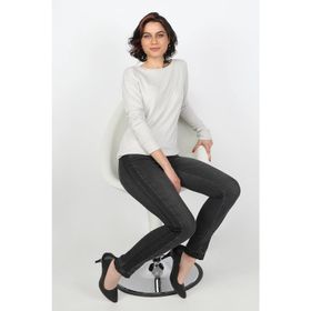 Balins Gri Damla Muline Triko Kadın Bluz