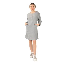 Balins Keten Midi Elbise