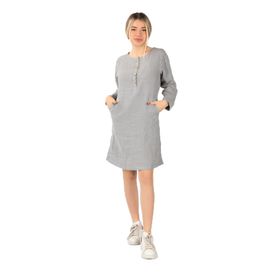 Balins Keten Midi Elbise